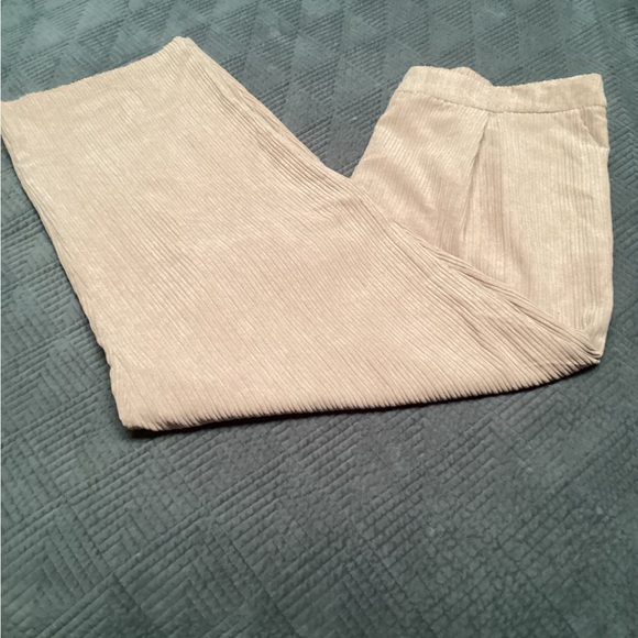 AND NOW THIS wide leg pant, size 18W, color Almond (tan), actual color #1, #2 - Picture 5 of 6